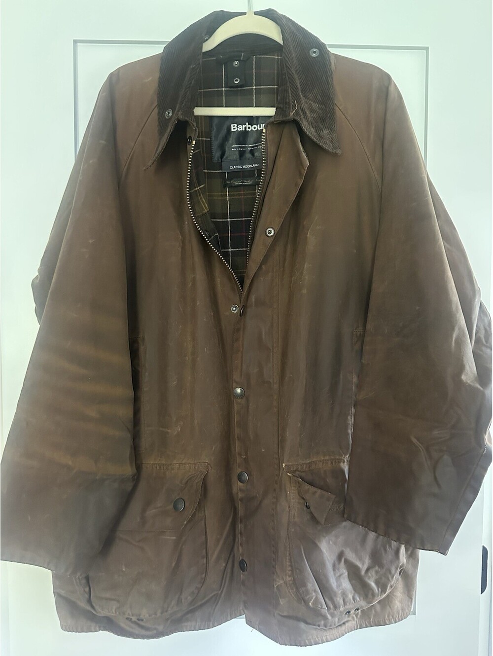 Barbour Men's Classic Moorland Men’s Jacket Brown, Size C46/ 117CM (Rare Style)